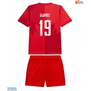 Billiga Kanada Alphonso Davies #19 Hemmatröja Barn VM 2026 Kortärmad (+ Korta byxor)